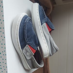 Sperry Top-Sider Washable Size 7M Blue and Gray Slip-On Shoes